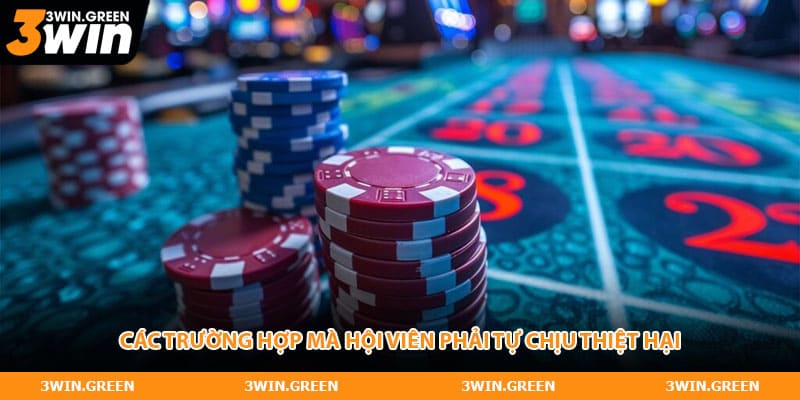 Các trường hợp mà hội viên phải tự chịu thiệt hại